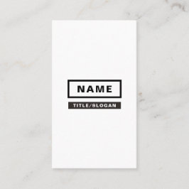 最小主義のシンプルな縦の名刺 名刺