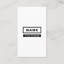 最小主義のシンプルな縦の名刺