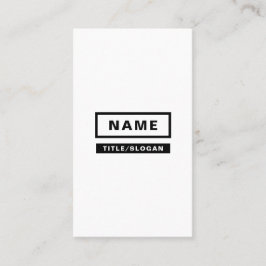 最小主義のシンプルな縦の名刺 名刺
