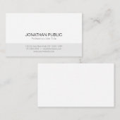 最小主義のシンプルな設計のプロフェッショナルのモダン 名刺 (正面/裏面)