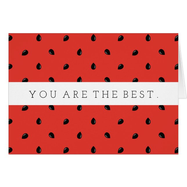 最小主義のスイカの種パターン (正面横)