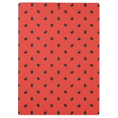 最小主義のスイカの種パターン クリップボード (裏面)