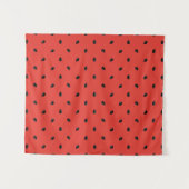 最小主義のスイカの種パターン タペストリー (正面(横))