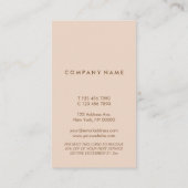 最小主義のタイプエラーのPastelPeachの縦の割引カード 名刺 (裏面)