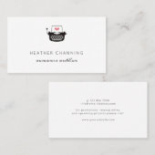 最小主義のタイプライターのロマンスの作家 名刺 (正面/裏面)