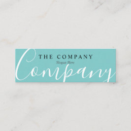 最小主義のターコイズのシックなタイプエラーの小型名刺 スキニー名刺