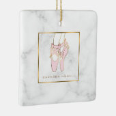 最小主義のバレリーナの大理石のバレエのスリッパ セラミックオーナメント (右)