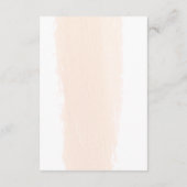 最小主義のブラシ|の赤面のピンクのゲスト情報 エンクロージャーカード (裏面)