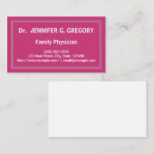 最小主義のホームドクターの名刺 名刺 (正面/裏面)