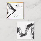 最小主義のメーキャップアーティストの正方形の名刺 スクエア名刺 (正面/裏面)