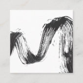 最小主義のメーキャップアーティストの正方形の名刺 スクエア名刺 (裏面)