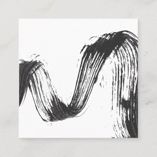 最小主義のメーキャップアーティストの正方形の名刺 スクエア名刺 (裏面)