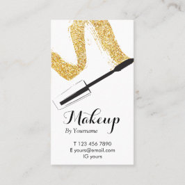 最小主義のメーキャップアーティストの縦の名刺 名刺