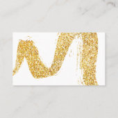 最小主義のメーキャップアーティストの縦の名刺 名刺 (裏面)