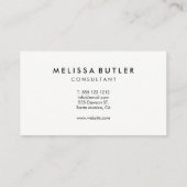 最小主義のモダンではっきりしたなこんにちは 名刺 (裏面)