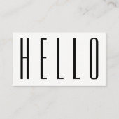 最小主義のモダンではっきりしたなこんにちは 名刺 (正面)
