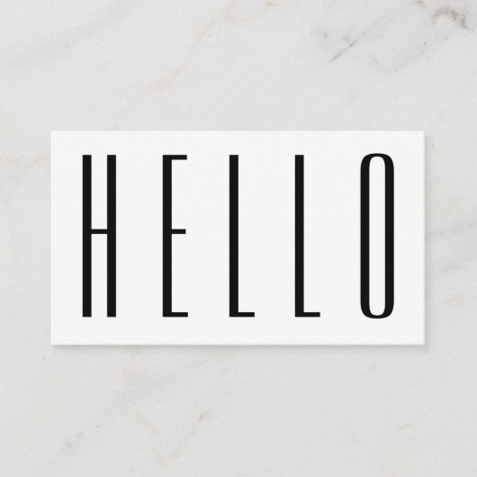 最小主義のモダンではっきりしたなこんにちは 名刺 (正面)