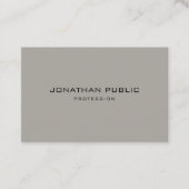 最小主義のモダンでシックできれいなテンプレートのプロフェッショナル 名刺 (正面)