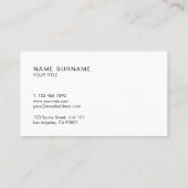 最小主義のモダンでシックな金ゴールドの円のティール(緑がかった色)のロイヤリティ 名刺 (裏面)