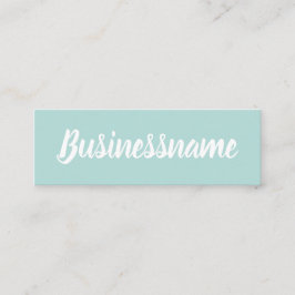 最小主義のモダンでシンプルで粋で青いロイヤリティカード スキニー名刺