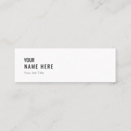最小主義のモダンで白い小型名刺をきれいにして下さい スキニー名刺