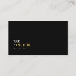 最小主義のモダンで黒い名刺をきれいにして下さい 名刺
