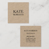 最小主義のモダンなクラフトの専門の名刺 スクエア名刺 (正面/裏面)