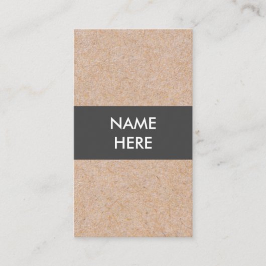 最小主義のモダンなクラフトの縦の名刺 名刺 (正面)