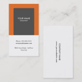 最小主義のモダンなコンサルタントの名刺 名刺 (正面/裏面)