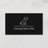 最小主義のモダンなペットサービス 名刺 (正面)