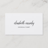 最小主義のモダンな両面名刺 名刺 (正面)