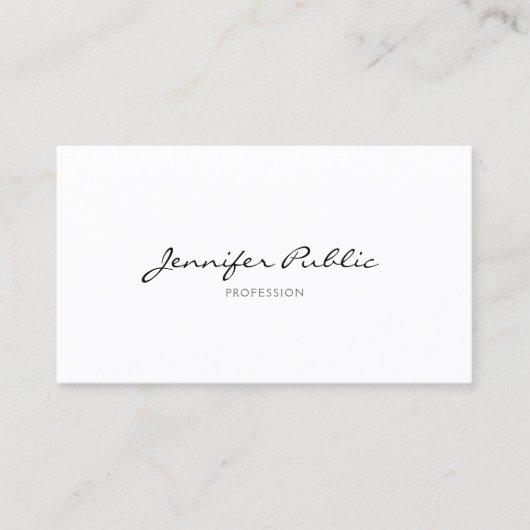 最小主義のモダンな専門のシンプルでシックな平野 名刺 (正面)