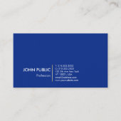 最小主義のモダンな専門のデザインの青の金ゴールド 名刺 (正面)
