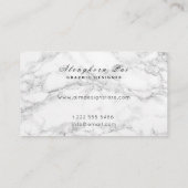 最小主義のモダンな専門の名刺 名刺 (裏面)