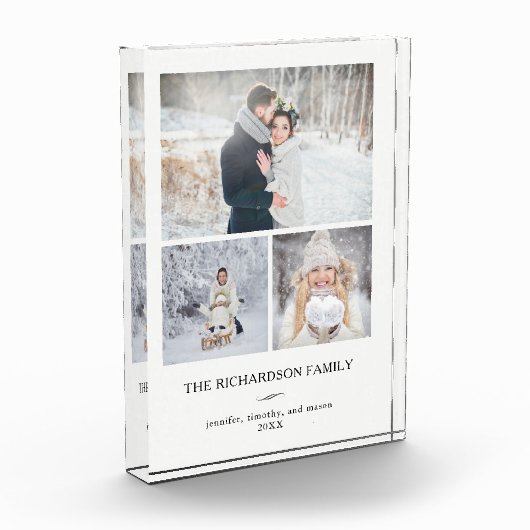 最小主義のモダンな格子| 3つの写真 フォトブロック (左)