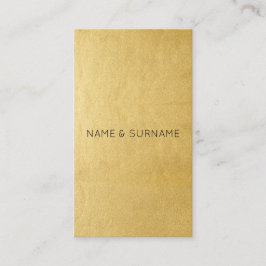 最小主義のモダンな金ゴールドの縦の名刺 名刺
