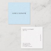 最小主義のモダンなBabyBlueの正方形の名刺 スクエア名刺 (正面/裏面)