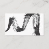 最小主義のモノクロメーキャップアーティストの名刺 名刺 (裏面)