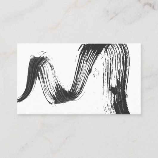 最小主義のモノクロメーキャップアーティストの名刺 名刺 (裏面)