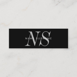 最小主義のユニークなタイプエラーのモノグラムの小型名刺 スキニー名刺