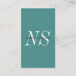 最小主義のユニークなモノグラムの縦の名刺 名刺