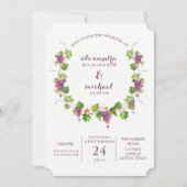 最小主義のワイナリー|のブドウ園の結婚式招待状 招待状 (正面)