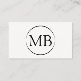 最小主義の円の名刺 名刺