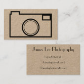 最小主義の写真撮影の名刺 名刺 (正面/裏面)