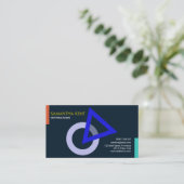 最小主義の創造的な三角形の円の数学者 名刺 (スタンド正面)