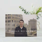 最小主義の卒業の写真の発表 案内状 (スタンド正面)