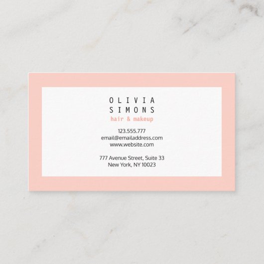 最小主義の名刺 名刺 (裏面)