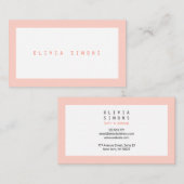 最小主義の名刺 名刺 (正面/裏面)