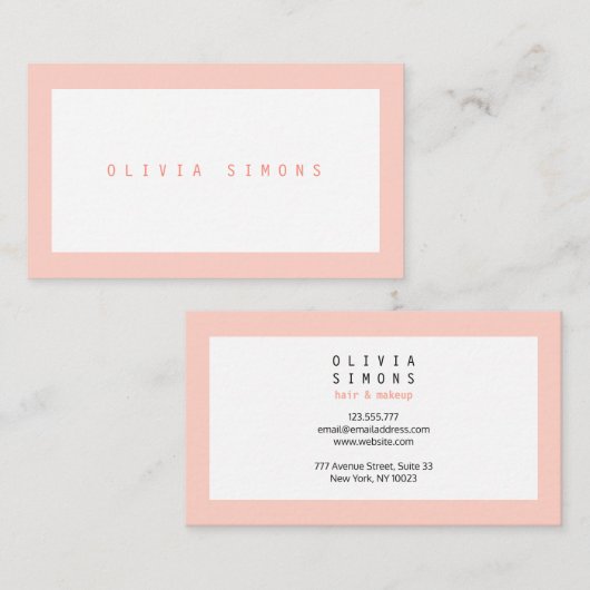 最小主義の名刺 名刺 (正面/裏面)