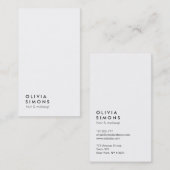 最小主義の名刺 名刺 (正面/裏面)